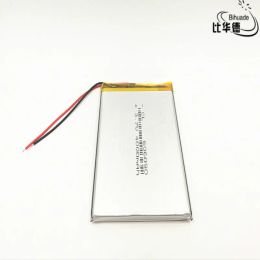 Accessories 2pcs 3.7V 4000mAh 606090 Polymer Lithium LiPo Rechargeable Battery For GPS DVD