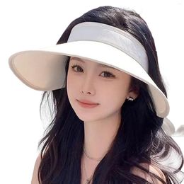 Berets Unisex Sports Sun Visor UV Protections Packable Cooling Summer Hats For Outdoor Fishing Camping