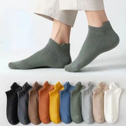 Accessories New 5Pairs/lot Youpin Men's Cotton Socks New Breatheable AntiBacterial Man Ankle Socks Men Sports Socks Trend Short Tube Sock