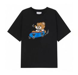 24ss Kid T shirts Boy Girl T-shirts Clothing Teen Baby Short-sleeved Letter Skateboarding Bear Tees Casual Girls' Tee Tops Size 90-140