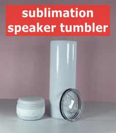 Sample 20oz Sublimation Speaker Music Tumblers Coffee Mugs Thermal transfer Printing Water Bottle A195665029
