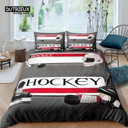 sets Home Living Luxury 3D Ice Hockey Equipment Bedding Set Duvet Cover Pillowcase Kids Bedding Set Queen and King EU/US/AU/UK Size