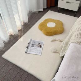 Carpets Imitation Rabbit Fur Carpet Fluffy Childrens Bedroom Rug Modern Living Room Coffee Table Foot Mat Plush Bay Window Sofa Cushion