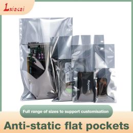 Bags AntiStatic Shielding Bags, ESD Open Top, Anti Static Package Bag, Electronic Accessories, Storage Packaging, 50Pcs