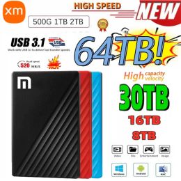Boxs Portable 1TB 2TB SSD 4TB 8TB External Hard Drive TypeC USB 3.1 High Speed 8TB External Storage Hard Disk for Xiaomi For Laptops