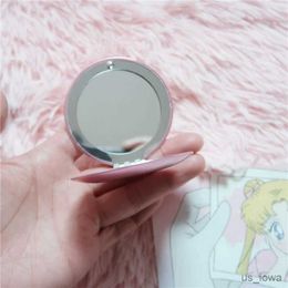 Mirrors 1pcs Makeup Mirror Portable Crystal Star Makeup Mirror Foldable Double Mirror for Bathroom Bedroom Travel Beauty Tool