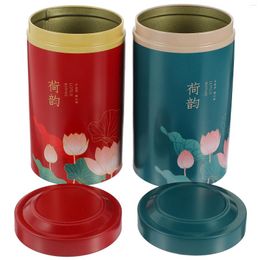 Storage Bottles Coffee Airtight Canister Tea Metal Container With Lid Home Tea-leaf Jar