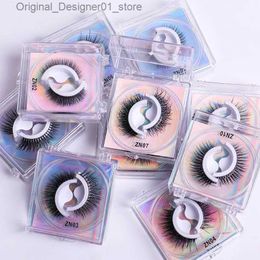 False Eyelashes A pair of reusable self-adhesive false eyelashes 3D mink eyelashes no glue eyelashes extended for 3 seconds no glue eyelashes Q240425