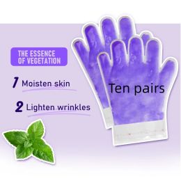 Heaters Microwave Heated Paraffin Bee Wax Hand Mask and Pedicure Hand Mask Sheet Whitening Moisturising Socks Paraffin Wax Hand 10pairs