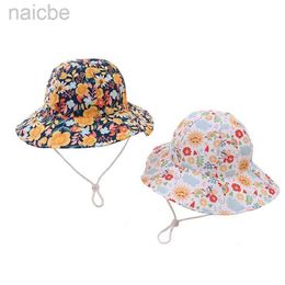 Caps Hats New Summer Panama Childrens Breathable Fisherman Cap Baby Sun Hat Boys Girls Bucket Hat Toddler Kids Beach Sun Cap d240425