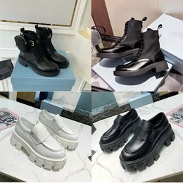 Men Women Designers Rois prad Boots Ankle Martin Boots And Nylon Boot Military Inspired Combat Boots Nylon Bouch Attached To The Ankl