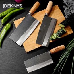 Knives Kitchen Cleaver Slicing Chopping Knife Carbon Steel Hand Forged Knives Professional Steel Boning Meat Knife Chinese Butcher