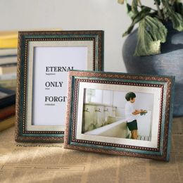 Frames Frames Palace European Retro Photo Table Decoration Picture Card Hanging Wall Frame Wedding Anniversary Landscape Poster Frame