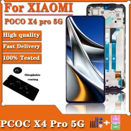 Screens 6.67''Display For Xiaomi Poco X4 Pro 5G 2201116PG LCD Display Screen Frame Touch Panel Digitizer Xiaomi Redmi Note 11E Pro LCD