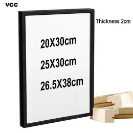 Frames Nature Wooden Photo Picture Frame 20x30 25x30 26.5x38cm Black White Colour Frame for Pictures Wall Poster Frame