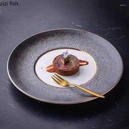 Plates Creative Phnom Penh Ceramic Dinner Plate Restaurant Steak Dessert Pasta Breakfast Specialty Tableware