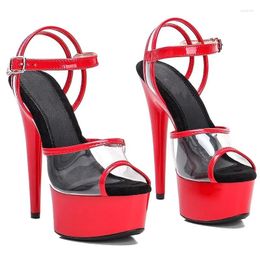 Sandals LAIJIANJINXIA 15CM/6inches PVC Upper Fashion Sexy Exotic High Heel Platform Party Women Modern Pole Dance Shoes 014