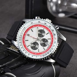 Low price six needle full function quartz chronograph fashionable mens quartz watch