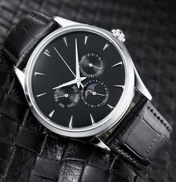 high quality Luxury Watches Six stitches All dials working Fashion Quartz Wristwatch designer watches LONGI brand new leather stra5700229