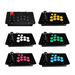 Players 1Piece Arcade Joystick 10 Buttons USB Fighting Stick Joystick Gaming Controller Gamepad Video Game For PC Consoles