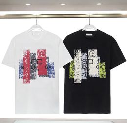 2024 new Men's Tees & Polos Round T-shirts US size Paris graffiti and printed polar style summer wear with street pure cotton tees free shipping