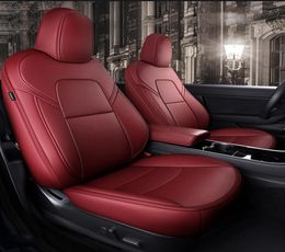 Car Accessories Seat Cover For Tesla Model X High Quality Leather Custom Fit 6 Seaters Cushion 360 Degree Full Covered ModelX Onl9040552