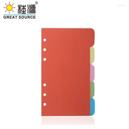 Planner Divider Colorful Index Card 6 Holes Paper CardBoard Divers For Loose Leaf Notebook Folder Dividers (96 Sets)