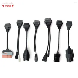 Full Set Connect Cable For Trucks 8Pcs Truck Car Cables OBD2 Diagnostic Tool OBD OBDII 2