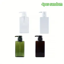 Liquid Soap Dispenser 4pcs Random 100ml Foaming Bottle Empty Plastic Mousse Facial Cleanser Pump Refillable Lotion Shampoo