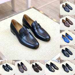 Top Quality Genuine Leather Original Luxury Man Loafers Monk Strap Formal Designer Dress Shoes Fashion Business Wedding Crocodile Pattern Oxford Shoes Size 38-45