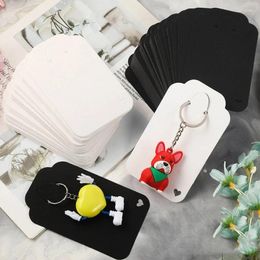 Jewellery Pouches 100Pcs Keychain Cardboard Pendant Display Board Holder Keyring Cards