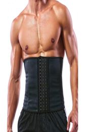 100persent Latex Men Waist Trainer Corsets with Steel Bone Sweat Belt Sauna Suit for Fitness3072061