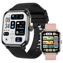M12 Smart Watch Curved 1.85-inch IPS Screen Gesture Control Touch Bluetooth Call Custom Dial Multi Sports Clock Fitness Tracker Bracelet Smartwatch