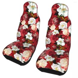 Car Seat Covers Bohemian Boho Universal Cover Four Seasons For All Kinds Models Flower Rose Mat Polyester Accessories