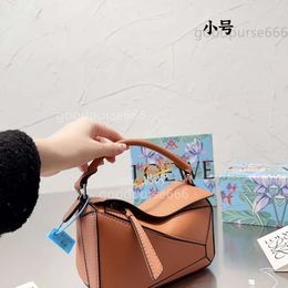 Small Geometric Lady Mini Loe Colour Puzzle Colours Girl Summer Bags Crossbody Gradual Designer 20*14cm Bag Leather Spain Leather Tote Handbags 3WZ6