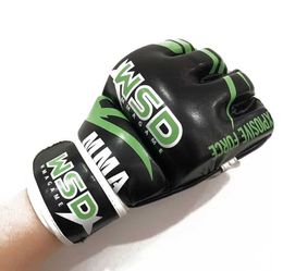 Protective Gear Mens Half Finger MMA Gloves PU Boxing Karate Thai Boxing Free Fighting Sanda Thai Boxing Taekwondo Boxing Training Equipment 240424