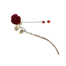 Hair Clips Vintage Hanfu Tassel Hairpin Forks Accessories With Long Fashion Jewellery For Women Girls