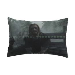 Pillow Hey You Youre Finally Awake ( Skyrim ) Pillow Case 20x30 50*75 Sofa Bedroom Band Musician Guitar Metal Punk N Roll Concert