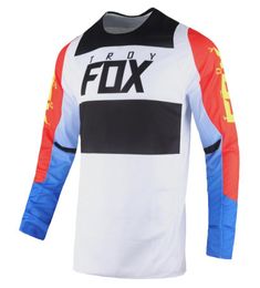 360 Motocross Racing Long Sleeve Mountain Jersey MX Dirt Bike Offroad Motorbike Cycling Jersey White Blue Clothes Men4750892