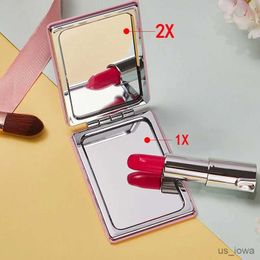 Mirrors 1pc Mini Makeup Mirror Portable Foldable High Definition Double Sided Mirror Round Magnifying Girls Makeup Mirror Makeup Tools