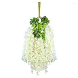 Decorative Flowers Vines With Flower Artificial Wildflowers For Room Decor Pastoral Style Silk Cloth Decoration Of