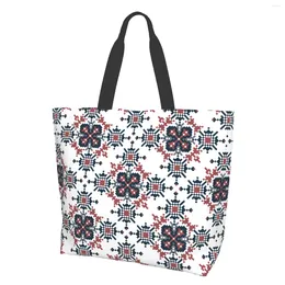 Shopping Bags Travel Commuter Tote Bag - Ethnic Style Pattern For Women Pool Beach