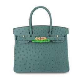 Bk 2530 Handbags Ostich Leather Totes Trusted Luxury Bags 2024 New Ostrich Skin Platinum Wrapped with Wax Thread Handsewn Genuine Leather Wom have logo HBWWMI