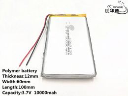 Accessories 5pcs/lot Good Qulity 3.7V 10000mAH 1260100 Polymer lithium ion / Liion battery for TOY POWER BANK GPS