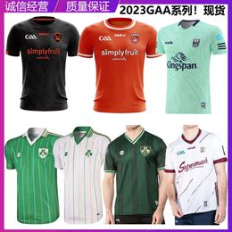 Jogging 2023gaa Ireland Kekri Kivermara Home Away Short Sleeved Shirt Olive Jersey Training Kit