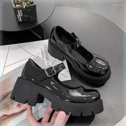 Dress Shoes 2024 Lolita Women Mary Jane Vintage Girls Students JK Uniform High Heel Platform Cosplay Plus Size