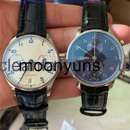Watch IWCity luxury brand watch designer Luminous Mechanical Wristwatch men Portuguese 40mm Mens Santous Pilot Seven Suitable Real Belt Metre NQ8M