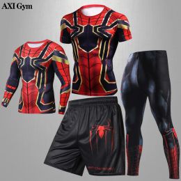 Equipment Gym Boxing Jiu Jitsu Compression Quick Dry Training Suit Mens Fiess Mma Tight Sportswear Track and Field Basketball Sportswear