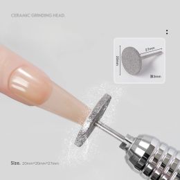 Bits Nail Diamond Metal Drill Bits Disc Bit for Dead Skin Callus Electric Foot File Callus Remover Shaft for Nail Salon Grinding Head