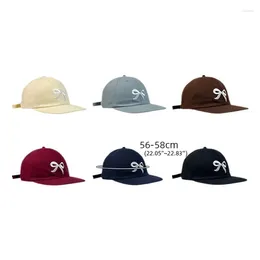 Visors Teen Embroidery Bowknot Baseball Caps Travel Outdoor Casual Sports Hat For Adult